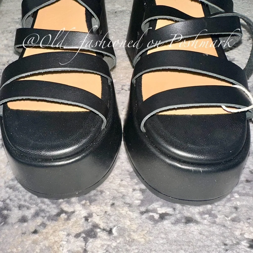 GANNI Platform Leather Sandals
